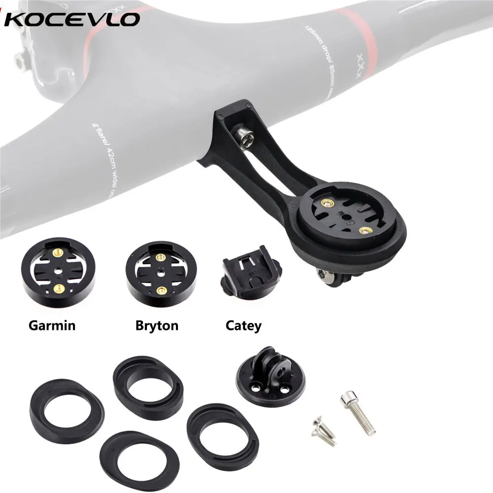 XXX Bicycle Computer Holder Mount Extension Holder Bracket plastic Extend Base With washer Black for Garmin/Bryton/Catey