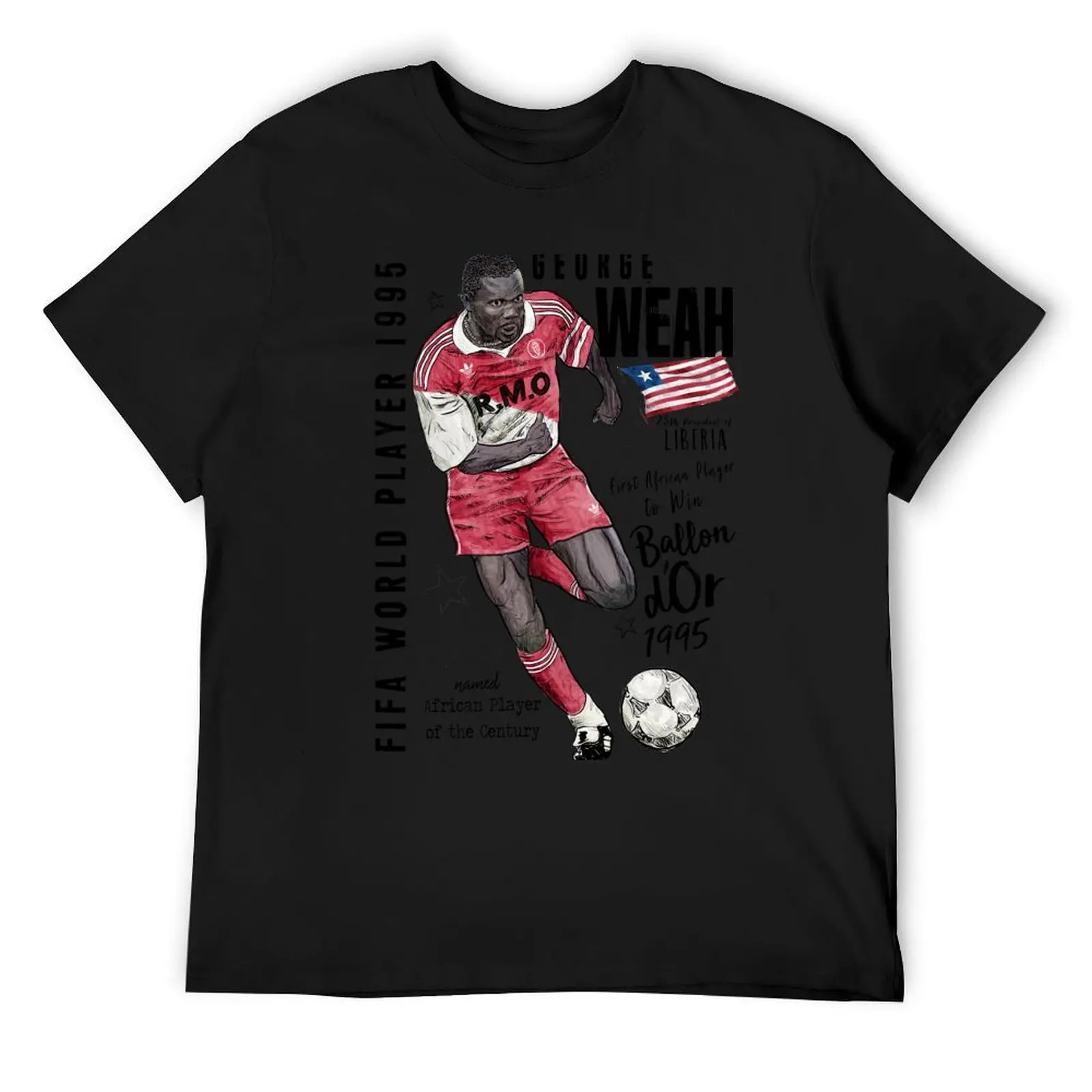 George Weah - 25th President of Liberia T-Shirt man clothes blacks oversized cheap stuff mens t shirts pack