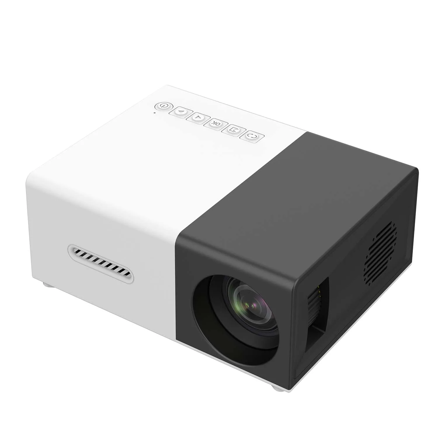 WESOPRO Android 9.0 4K Mini Projector WiFi6 Q3 Hisilicon Hi352 100ANSI BT5.0 1280*720P Dual Wifi Home Theater Outdoor Portable