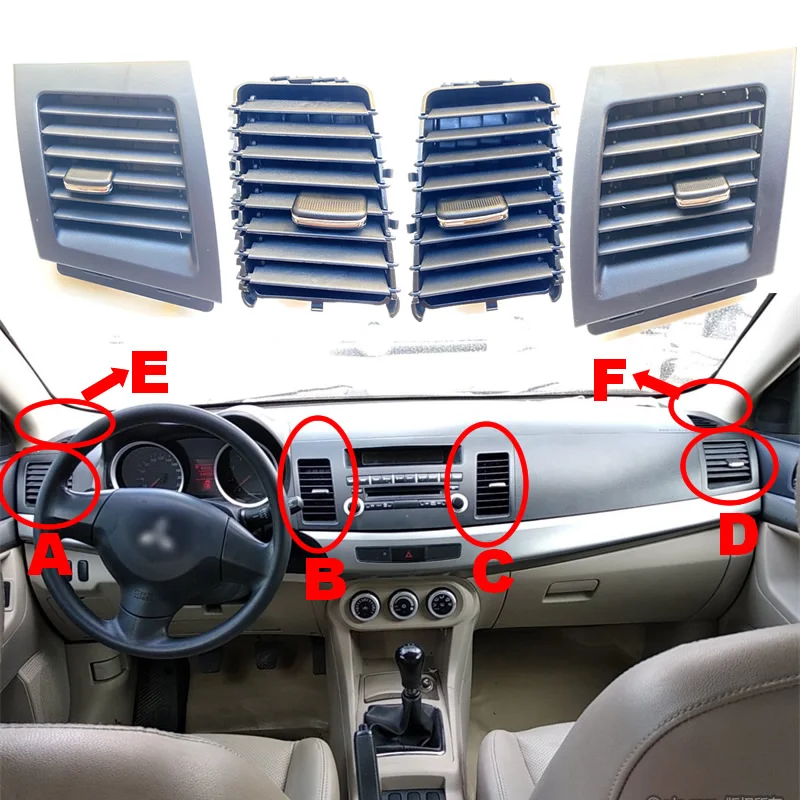 

Genuine car air conditioner outlet for Mitsubishi Lancer EX Car dashboard vents, Air conditioning Vents Car-styling 1pc/4pcs