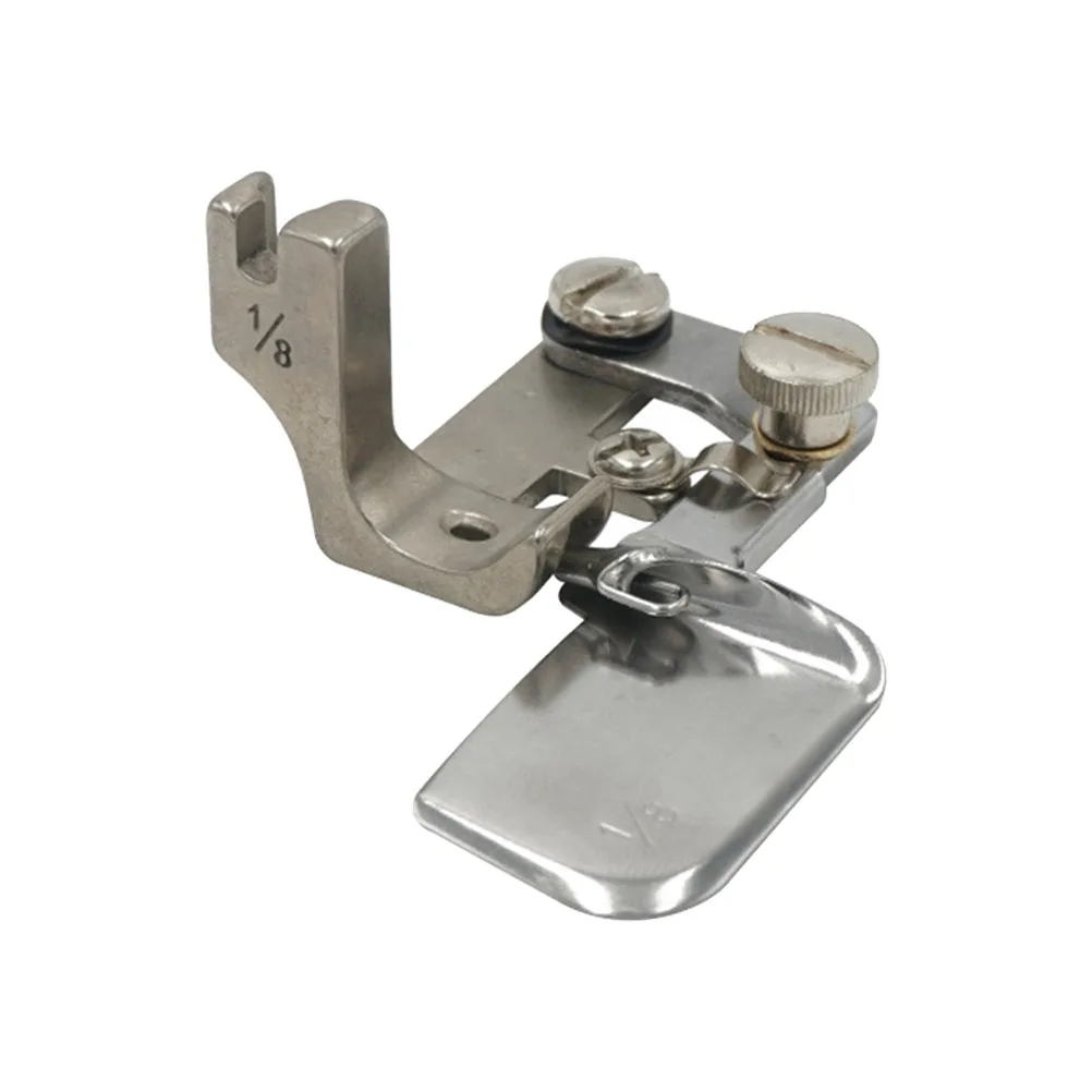 

Stainless Steel Sewing Machine Binder Replacement Arc-Shaped Hemmer Presser Foot For Lightweight Fabric Clothes Overlock Binding