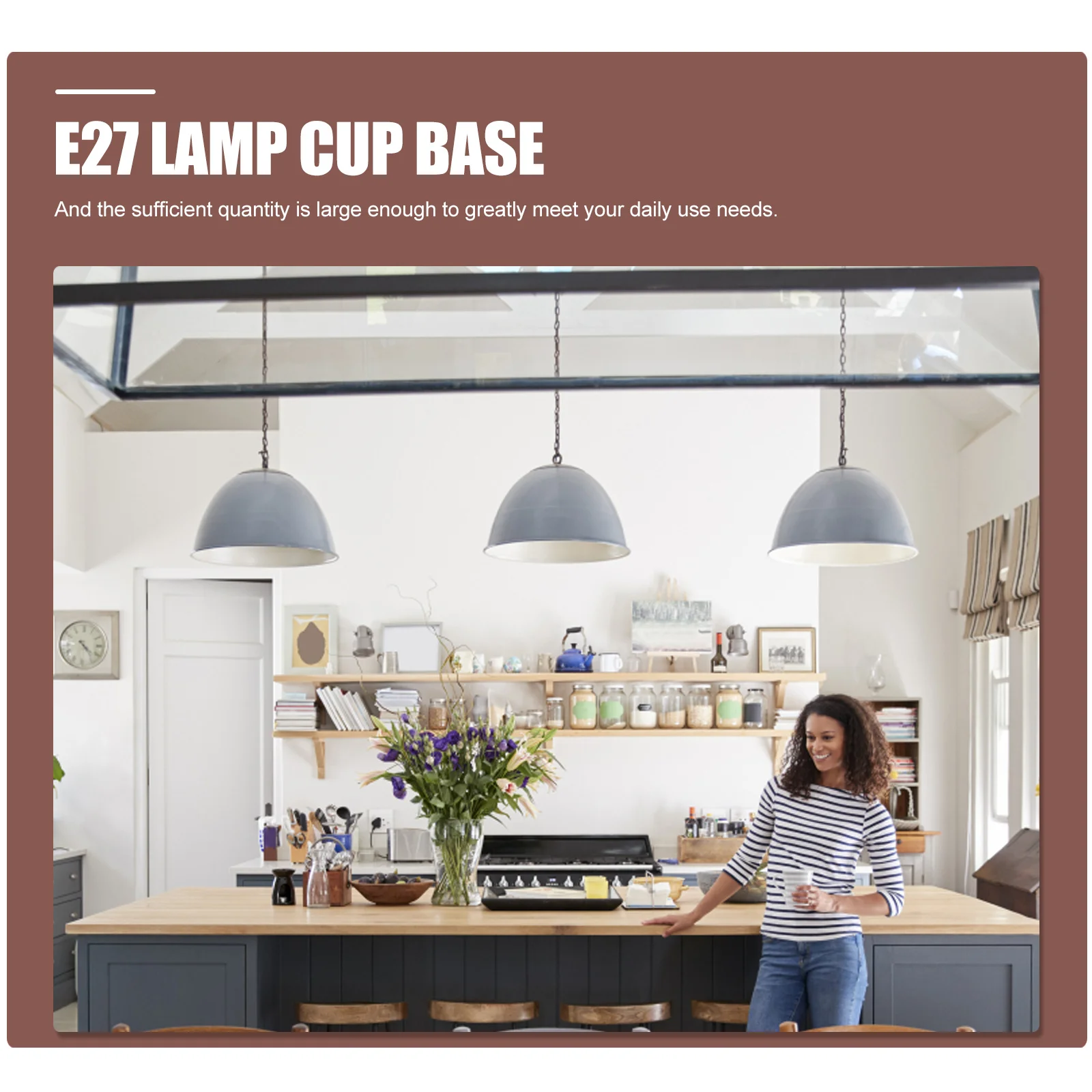 

4 шт. E27 Основания ламп Железный материал Безопасный прочный DIY Подвесные настенные настольные лампы Украшение дома E27 Основание чашки лампы Ретро Чашка с цоколем