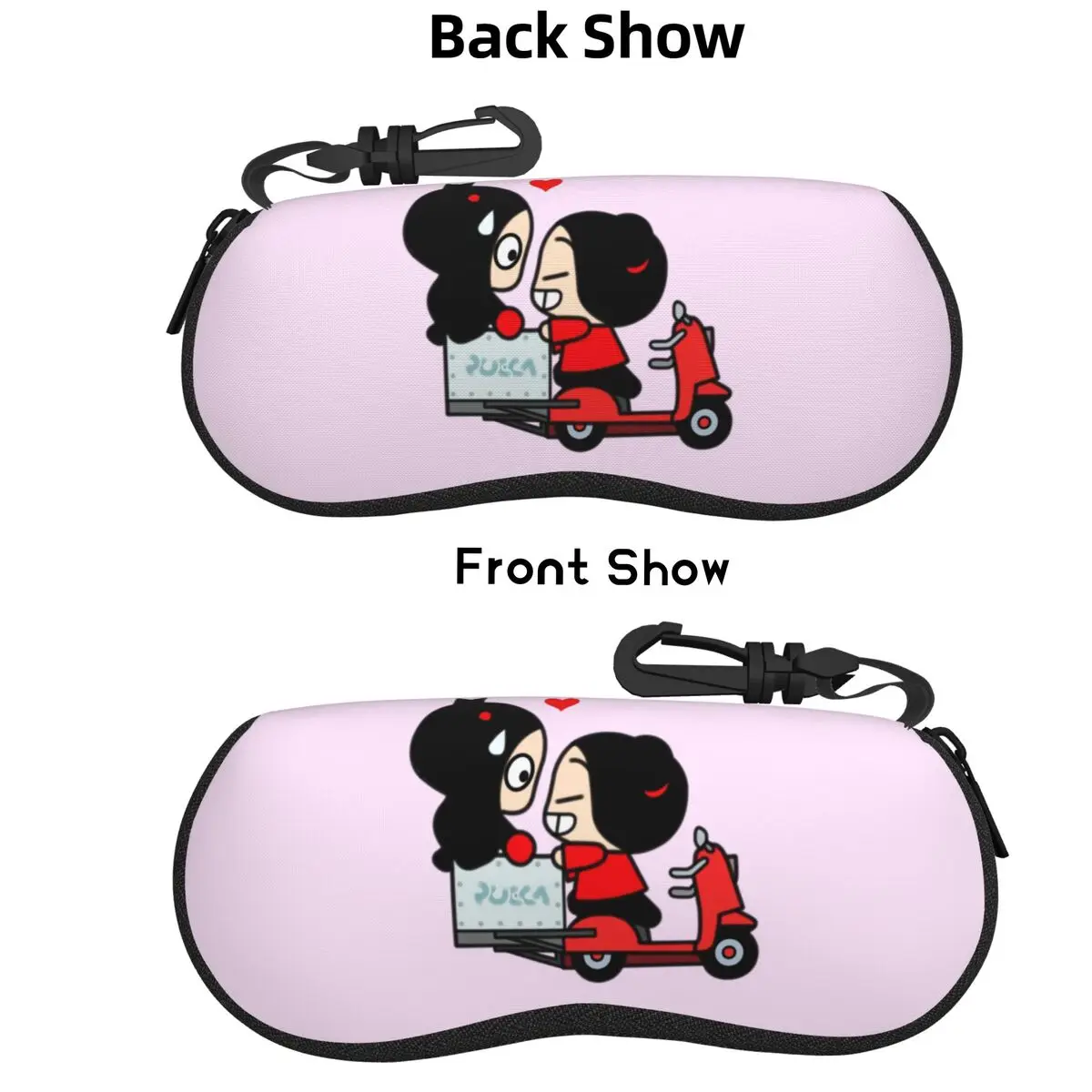 

Pucca X Garu (скутер) чехол для очков защитная коробка для солнцезащитных очков для женщин и мужчин мягкая сумка для очков