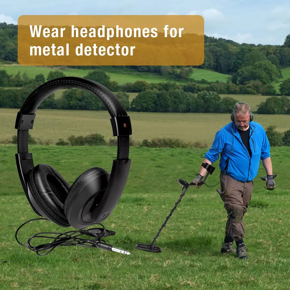 

TX-850 TX-850L TX--850P Metal Detector Headphones Professional Metal Detector Earphones Round Hole Metal Detector Headset