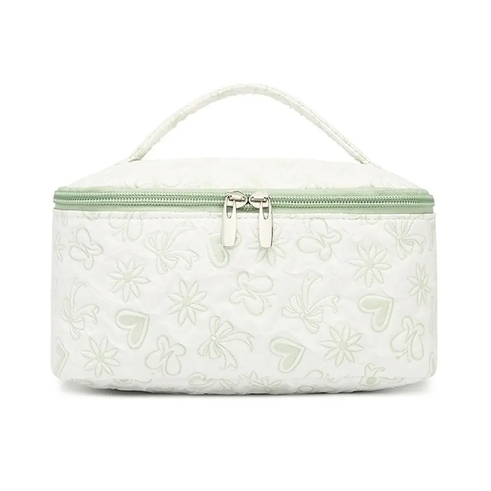 New Large Capacity Makeup Bag Simple Floral Pattern Cosmetic Storage Bag Fashion Handbag Travel