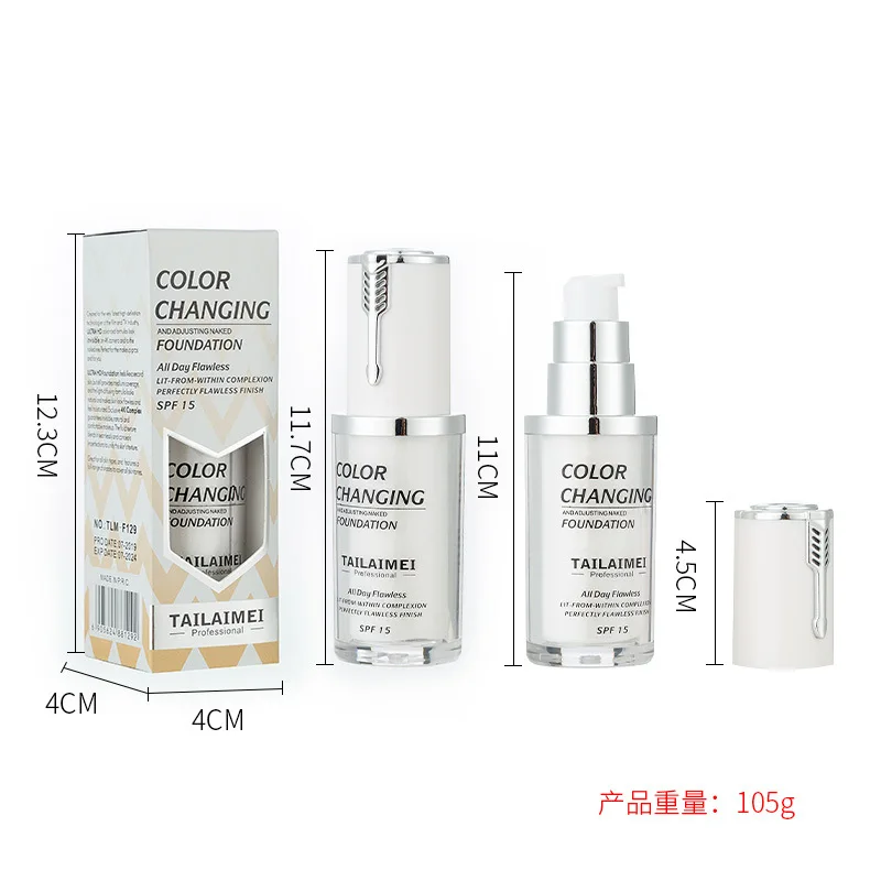 3 Color Makeup Liquid Foundation Cream Waterproof Lasting Oil-control Cover Acne Base Cream Makeup Moisturize Matte Concealer