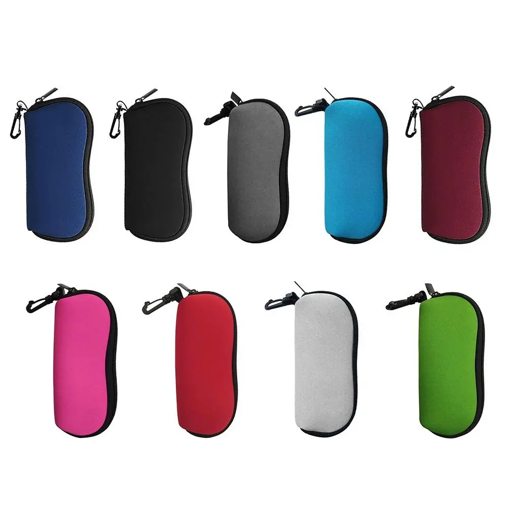 Diving Material Glasses Box Protective Cover Zipper Wallet Myopia Glasses Case Storage Box Anti Fall Eyewear Protector Students
