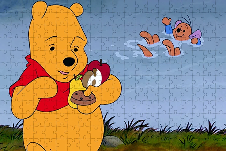 Disney-Honey Pot Winnie The Pooh Cartoon Puzzle for Children, Brain Burning Game, Puzzle Game, Holiday Gift, Decoração de Meninos e Meninas