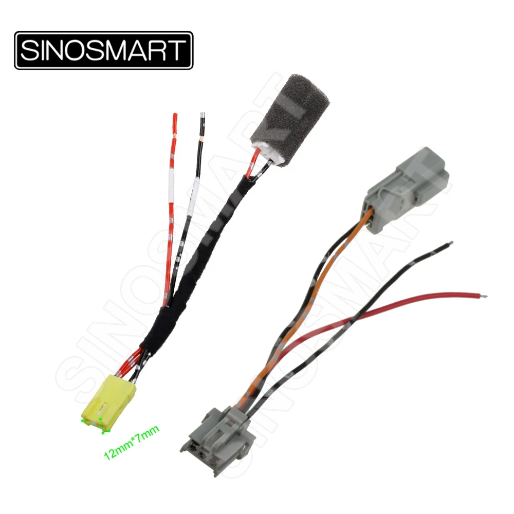 SINOSMART Reverse Light 12V Power Extraction Cable for Honda XR-V CR-V | 2PIN 3PIN Options | Reverse Camera Supply C2 C3