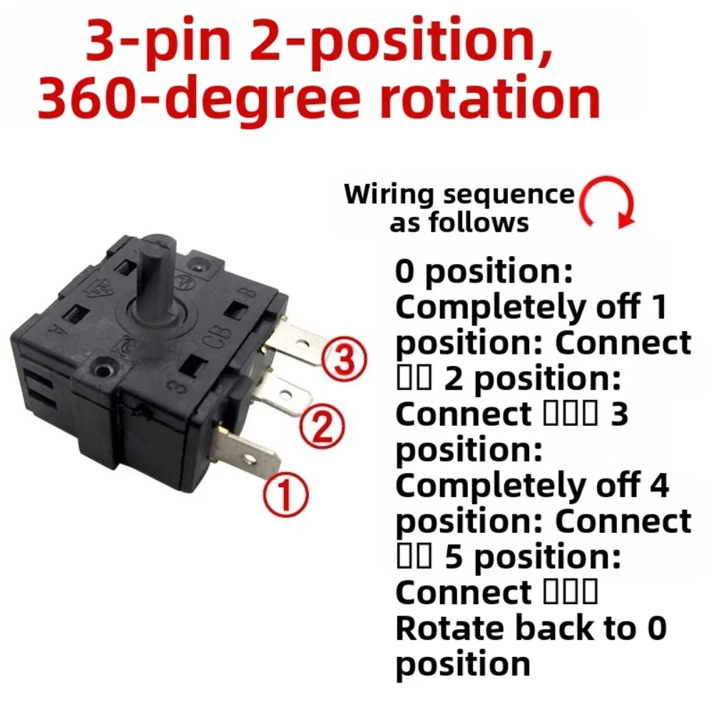 Enhanced Safety Temperature Switch Fan Controller Heater Fan Adapter Rotary Knob Prevents Overheating Intuitive Layout
