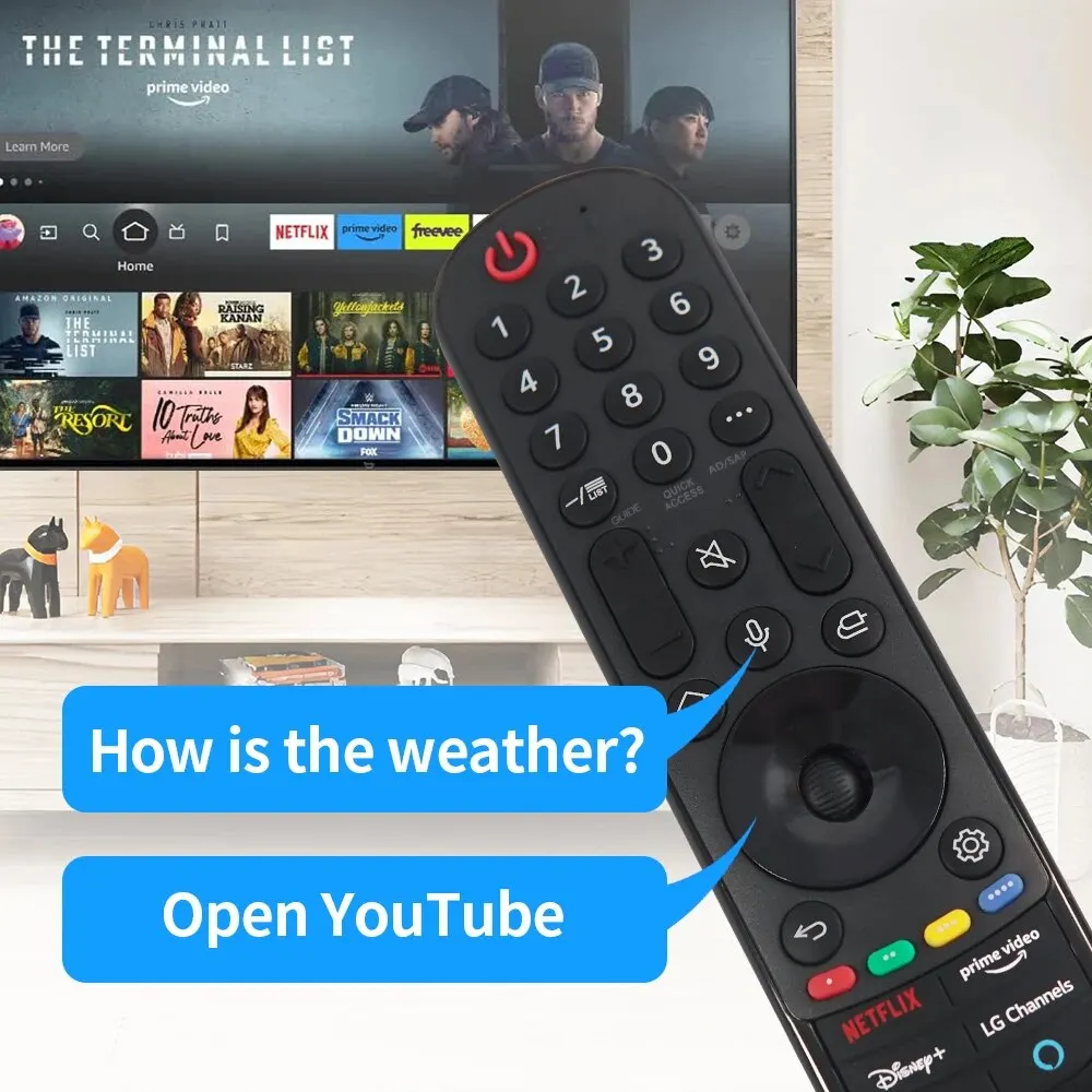 AN-MR21GA Vervangende stemafstandsbediening voor LG Smart TV OLED65C1PUB 65C1-serie 4K Smart OLED TV (2021) met Netflix Prime V