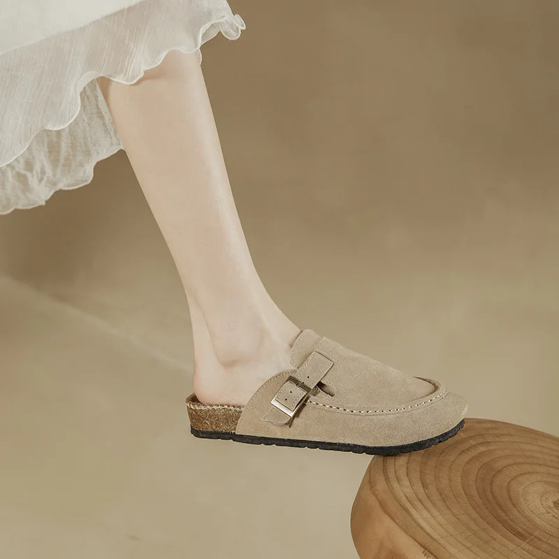 Spring Summer Slippers Soft Flax Simple Cute Warm Home Men Women House Floor Indoor Slides Fur Cross Fat Dudu Shoes Room Flat