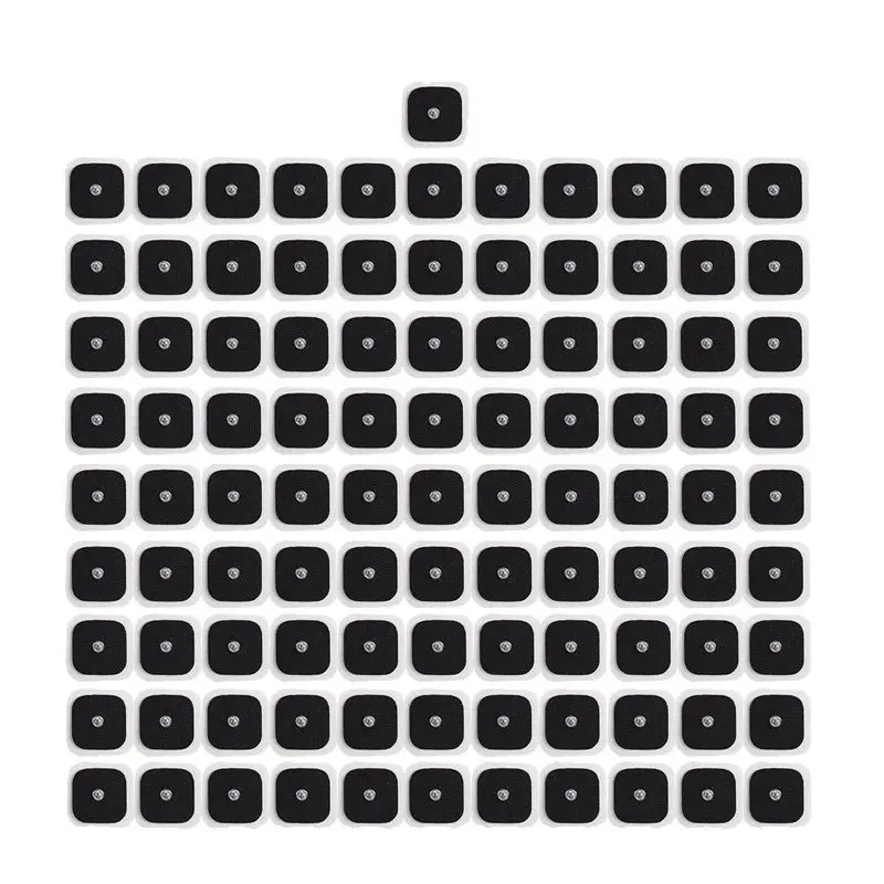 

50/100 шт. 4x4 см EMS TENS электродные подушечки гель для акупунктуры физиотерапевтическое массажное устройство импульсный стимулятор мышц массажер наклейка