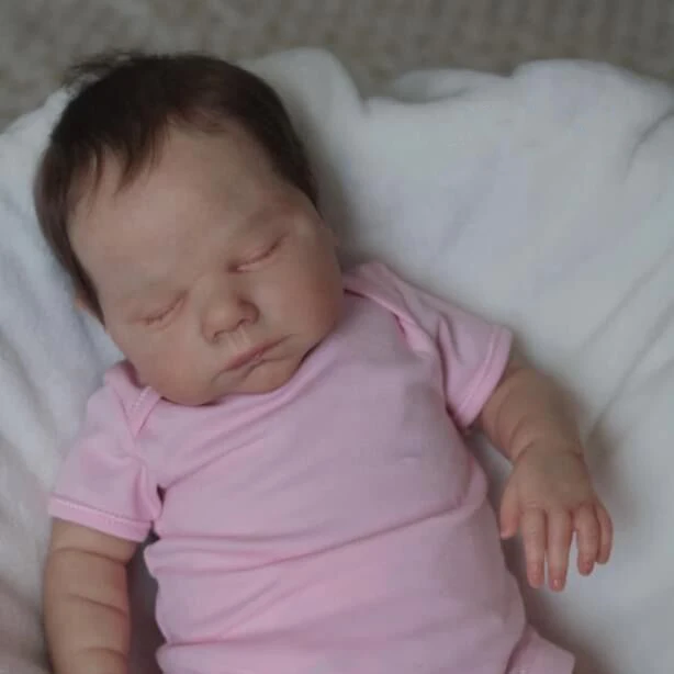 

NPK 18inch Miley Already Painted Finished Reborn Baby Doll Same As Picture Lifelike Soft Touch 3D Skin Hand-Root Hair Visible