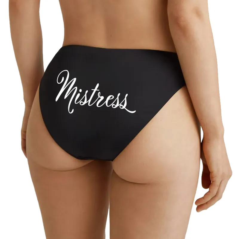 Mistress Funny Letters Cotton Underwear Sexy Lingeries For Women Cute Girl Briefs Female Soft Hot Underwear Ladies Underpants - view 3