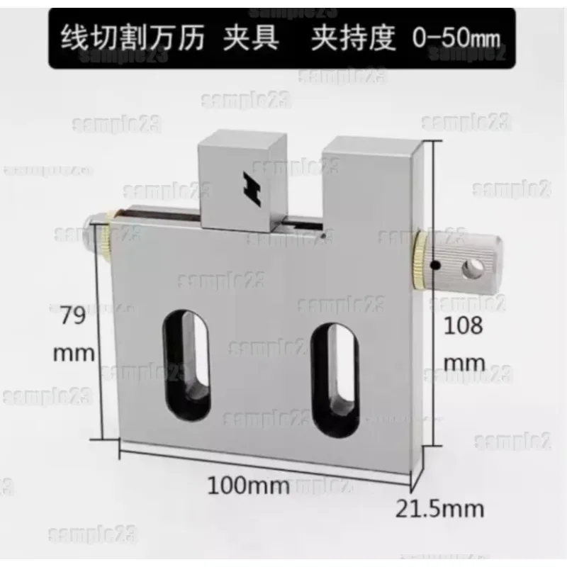 سلك EDM ملزمة عالية الدقة من الفولاذ المقاوم للصدأ 2 "فتحة الفك لقط 0-50 مللي متر 1 قطعة