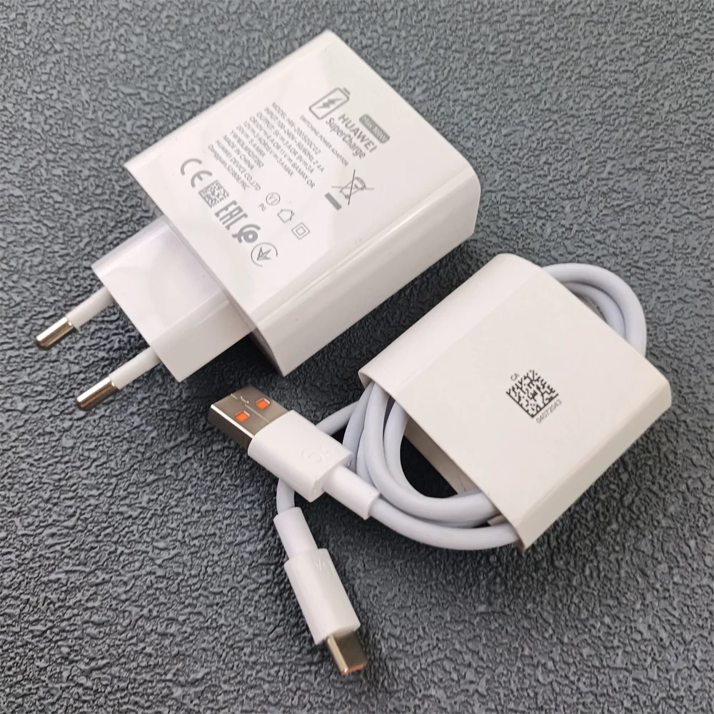 الأصلي هواوي 100 واط ماكس شاحن سريع الاتحاد الأوروبي SuperCharge محول 6A 100 سنتيمتر 6A Usb نوع C كابل ل بورا 70 UItra ماتي 70 60 50 برو +