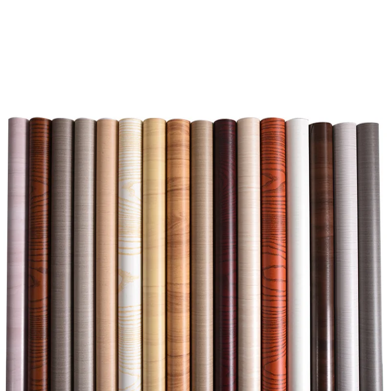 

Furniture renovation stickers self adhesive high grade wood grain veneer wardrobe cabinets wooden planks door