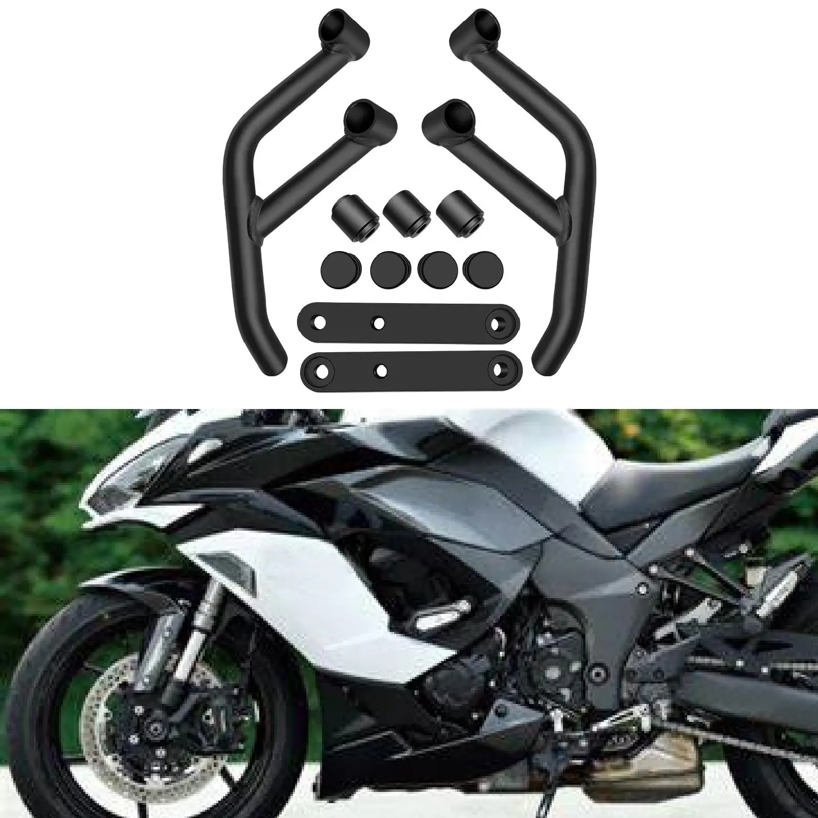 

Engine Guard Highway Bar Aluminum Alloy Motorcycle Portable for 1000SX 2021-2023 Protection Protector Crash Bar Protector