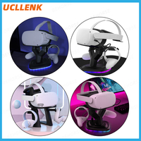 VR Charging Stand RBG Light Effect For Quest 3S Dock Headset Universal for PiMAX /Pico 4/Quest 3/2/VisionPro/VR Accessories