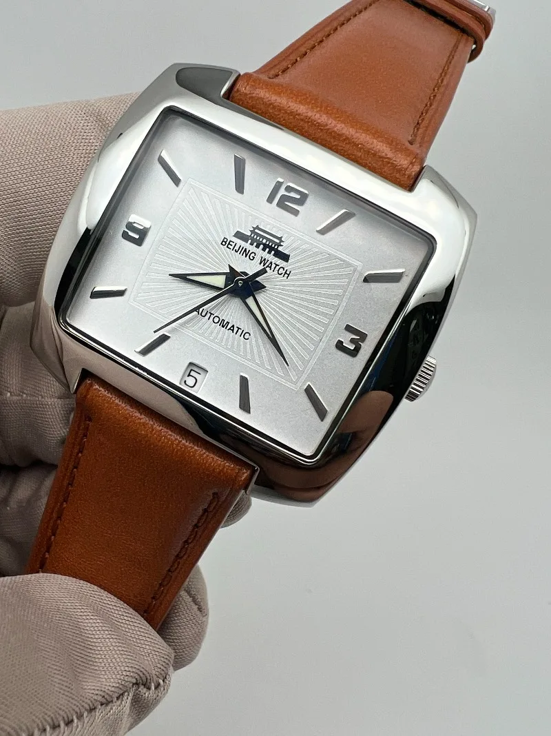 Beijing Brand Watches Men's Mechanical Watches, TV Models, Large Three-pin Fully Automatic Mechanical Watches