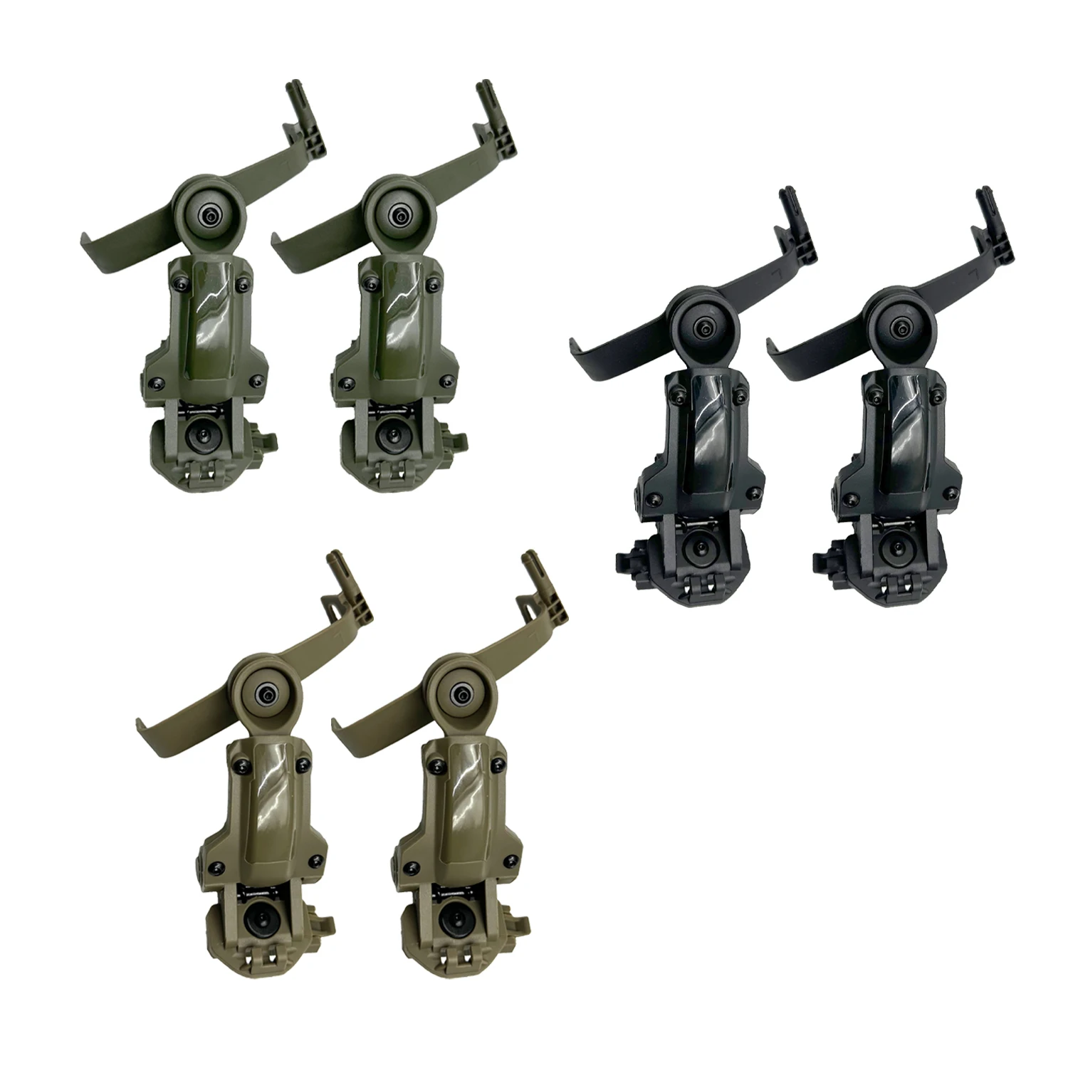 Taktischer Helm-Schienenadapter für PELTOR ComTac Airsoft-Schießzubehör, Headset-Halterung, passend für Ops Core ARC Wendy-Schienen