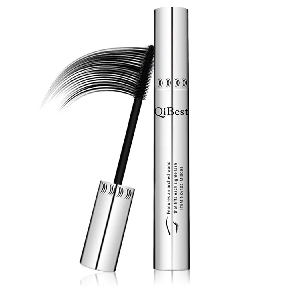 3D Waterproof Mascara Thick Curling Lengthening 4D Silk Fiber Eyelash Mascara Quick Dry No Sticking No Clumping Black Mascara