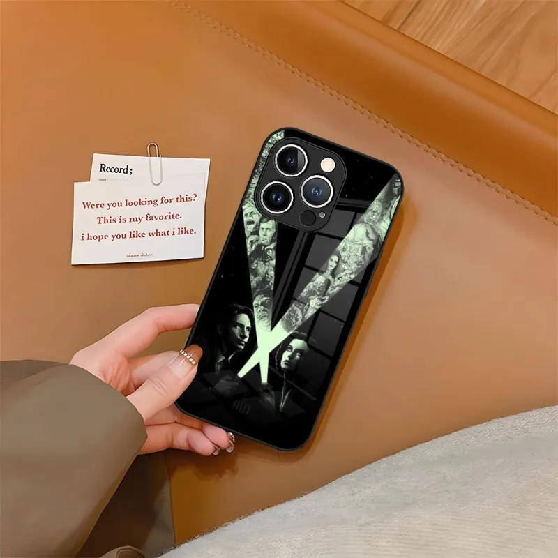 The X Files TV Phone Case Tempered Glass For IPhone 13 14 12 15 11 Plus Pro XS Max Mini X XR 8 7 6s SE2020 Cover