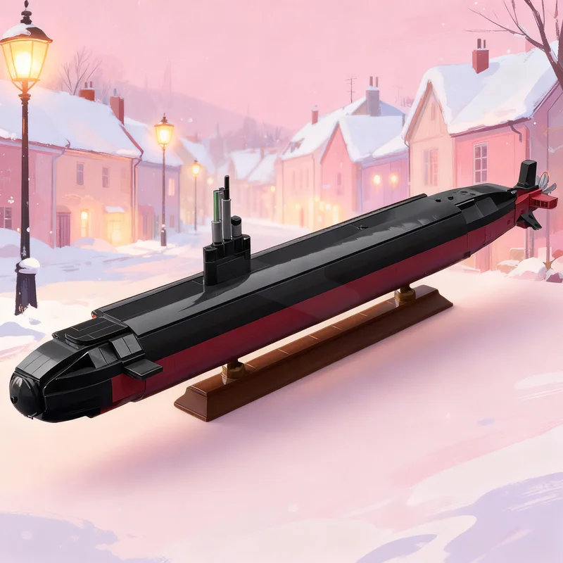 

954pcs MOC Los Angeles Class Submarine V2 Creator Expert Model Building Blocks Architecture Toy Christmas Gifts Brick Kids DIY