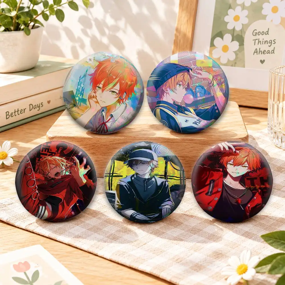 PJSK Urban Rock Boy A-Akito Shinonome  Badges Creative Tinplate Button PinsBrooch Badge Clothes Backpack