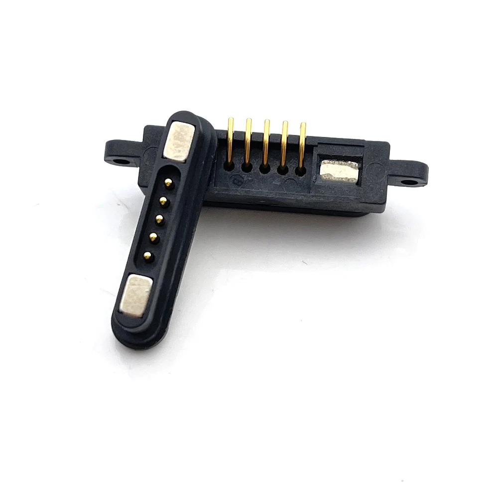 

5Pin WaterProof high Current Magnet Pogo Pin Connector Male Female Probe DC Suction Spring Power Charging Magnetic Connector