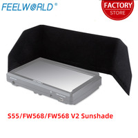FEELWORLD S55 FW568 FW568 V2 FW568 V3 Sunshade Portable Sunhood Light Weight Flexible Installation for Camera DSLR Field Monitor