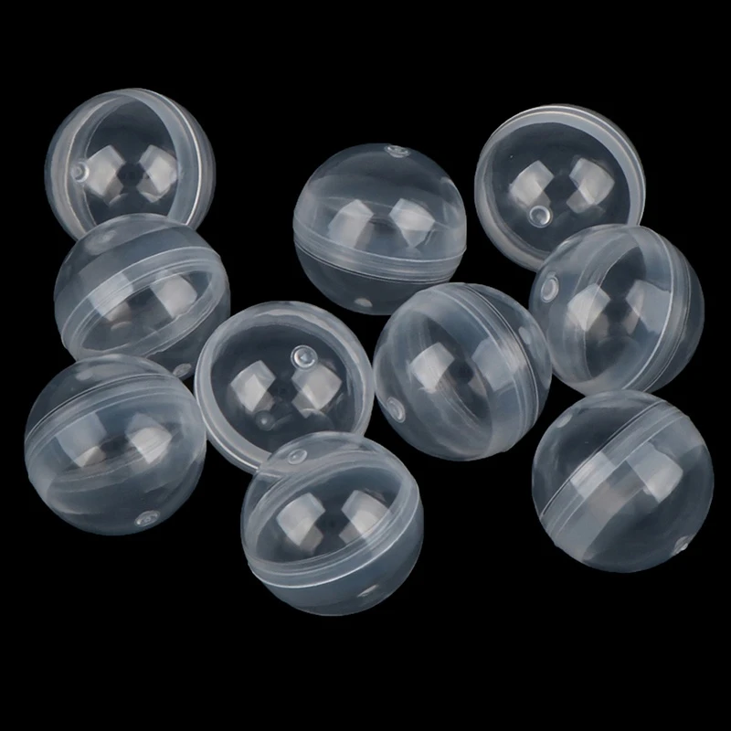 50PCS 28/32/45/50mm Clear Can Open Transparency Plastic Capsule Toy Surprise Ball Tiny Container Making Things Model DIY Toys