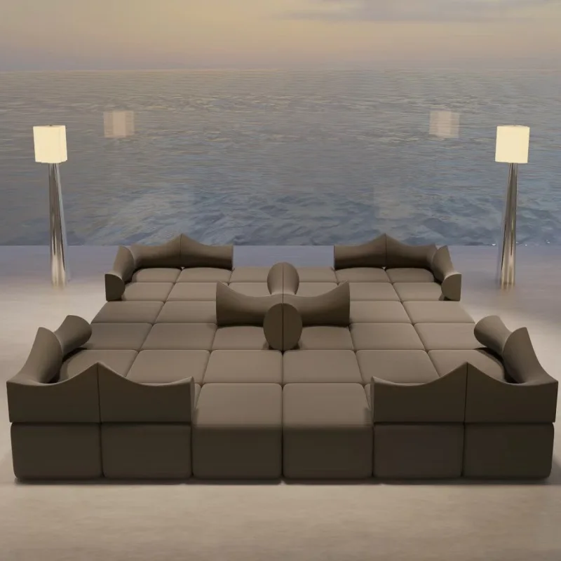 Sofa Minimalist Modern Living Room Free Combination Module Geometric Sofa