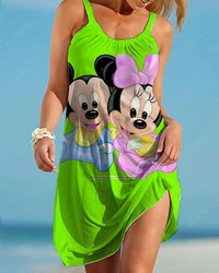 Vestido de verão Disney feminino, blusas femininas, vestido de noite, vestido de baile, saia de luxo elegante, 2022