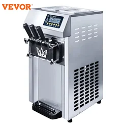 Sihao Desktop Ice Cream Machine Pre-Cooling Commercial Ice Cream Maker A126Ice Soft Serve Machine Big Capacity Ice Cream Machine