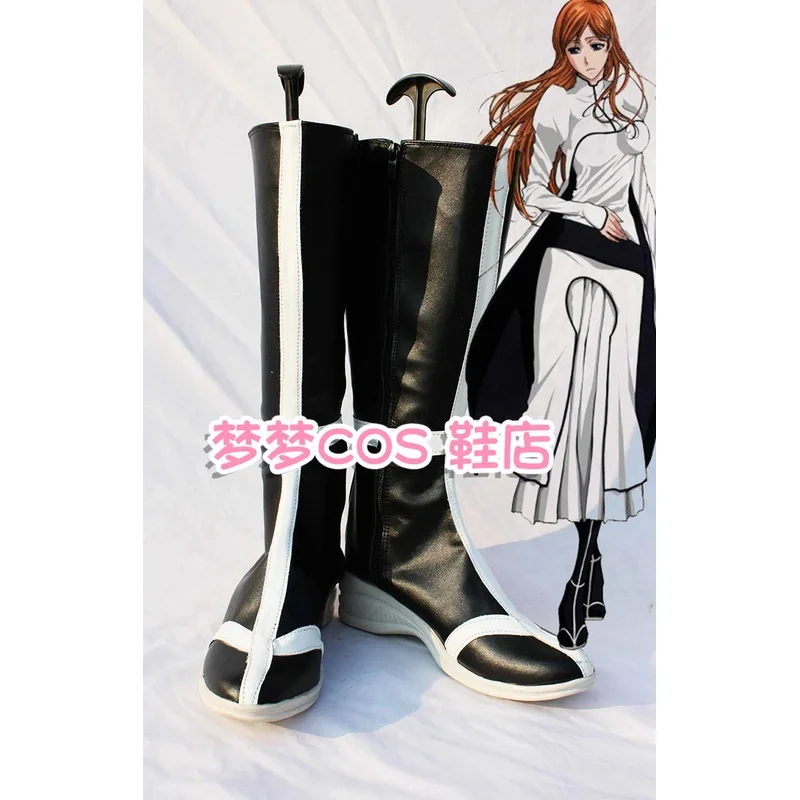 

Bleach Inoue Orihime Cosplay Shoes Boots Halloween Anime black Boots