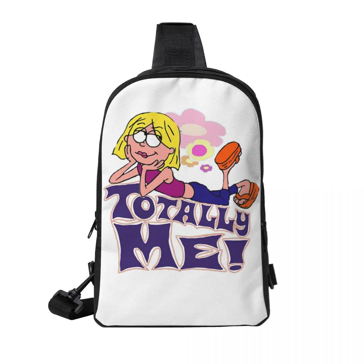 

Lizzie Mcguire Cartoon Chest Bag Men Sling Crossbody Backpack Chest Bag Travel Hiking Daypack Shoulder Bag