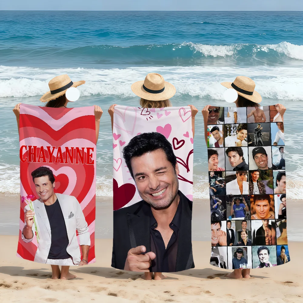 Singer C-Chayanne music Bailemos Otra Vez Soft Beach Towels Quick Dry Pool Towel for Travel Gym bathing Spa Camp sport Gift