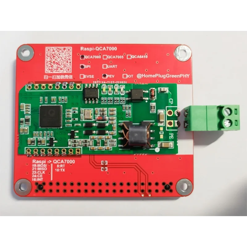 

QCA7000/7005 Development Board HomePlugGreenPHY/ISO15118 Raspberry