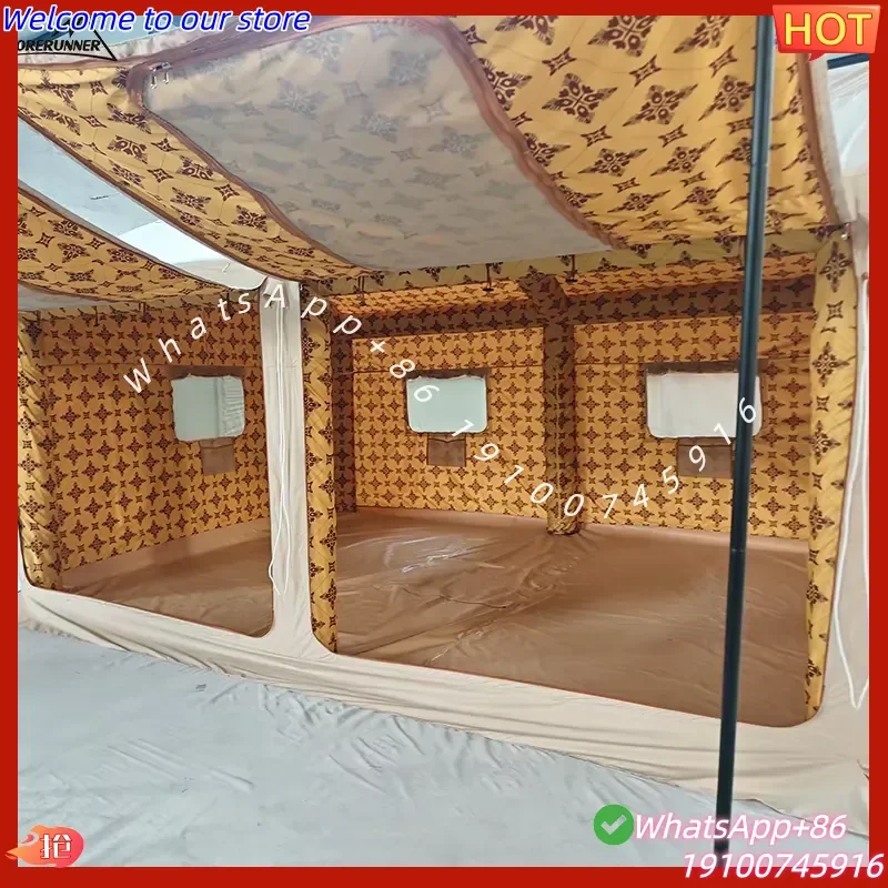 2026 Best-Selling Custom Size Oxford Fabric Air Tent Waterproof Inflatable Camping Tent Middle Eastern Style Outdoor Holidays 3