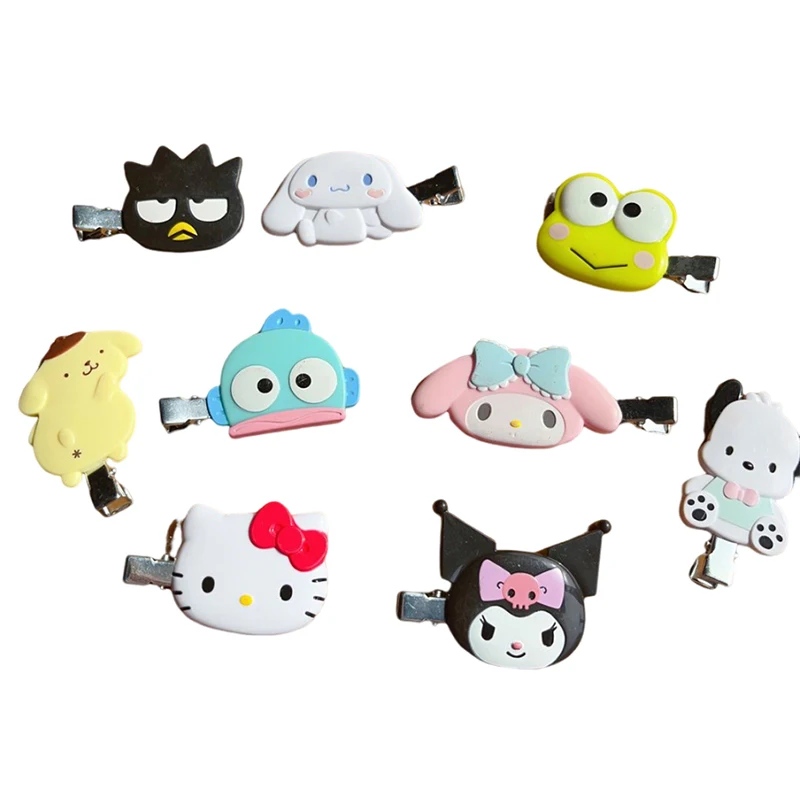 1PCS Kawaii Sanrio Hair Clip Cute Cartoon Hairpin Headwear Lovely Side Bang Clips For Girls Women Hair Accessories Gifts