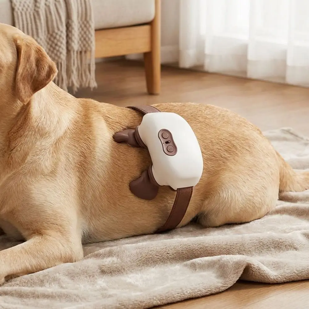 Hand Simulating Neck Trapezius Massager Heatable Deep Tissue Dog Back Massage Toy Wireless Low Noise Harness Pet Massager