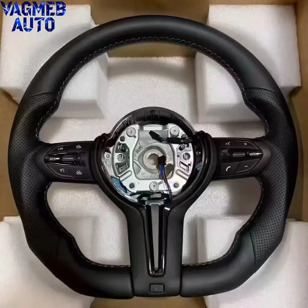 Image of Sportliches Lenkrad mit flachem Boden im M-Stil, passend für BMW F20 F22 F25 F32 F36 F82 F90, Ersatz ohne Schaltwippenloch