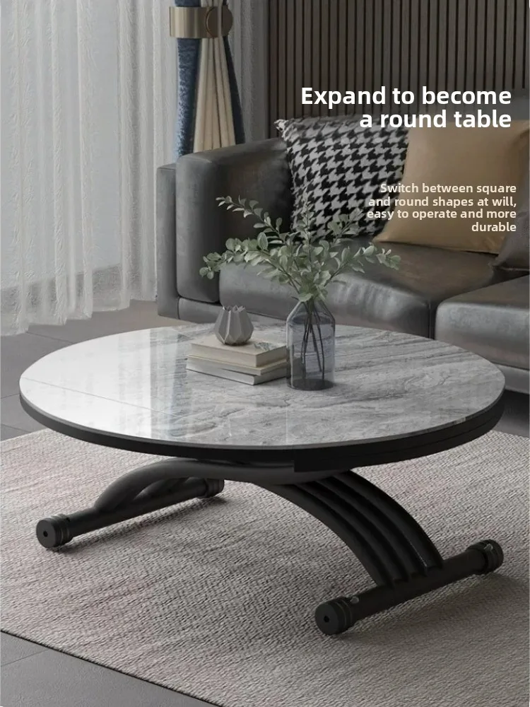 Multifunctional Movable Lifting Coffee Table Dining Table Dual-purpose Two-in-one Foldable Multi-functional LivingRoom Furniture