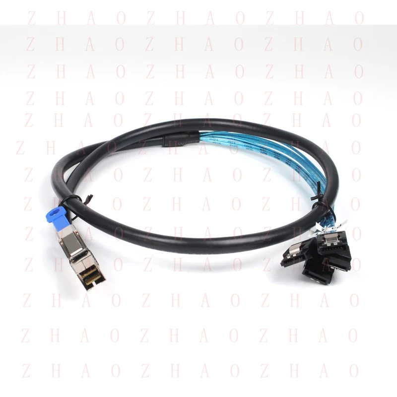 L+ for External Mini SAS SFF-8644 to 4 x SATA 7Pin Hard Disk Cable 12Gbps Server H H4N5