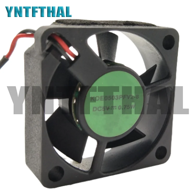 New KDE0503PFV2-8 DC5V 0.75W 30X30X10MM Two Lines Cooling Fan