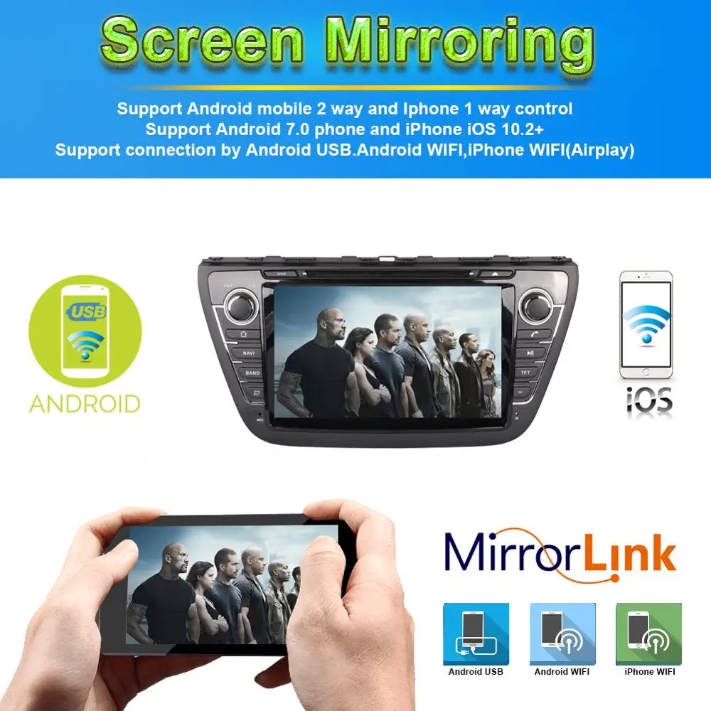 Android 12 Car GPS Navigation Multimedia DVD Player For Suzuki SX4/Scross 2013- Auto Radio Stereo With RDS BT Wifi Aux