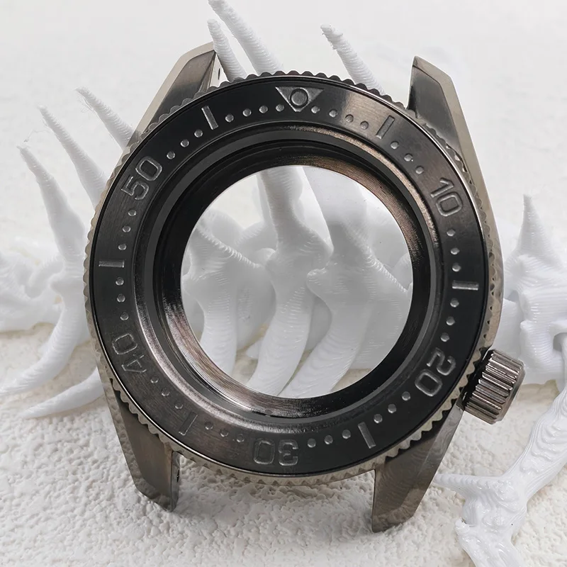 Boîtier de montre SPB185, diamètre 42 mm, acier inoxydable gris canon, verre saphir, étanche 20 ATM, compatible avec les mouvements NH35 NH36 4R 7S, boîtier de montre NH35