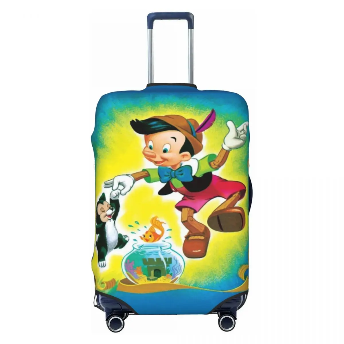 

Custom Cartoon P-Pinocchio Luggage Cover Funny Suitcase Protector Covers Suit For 18-32 inch